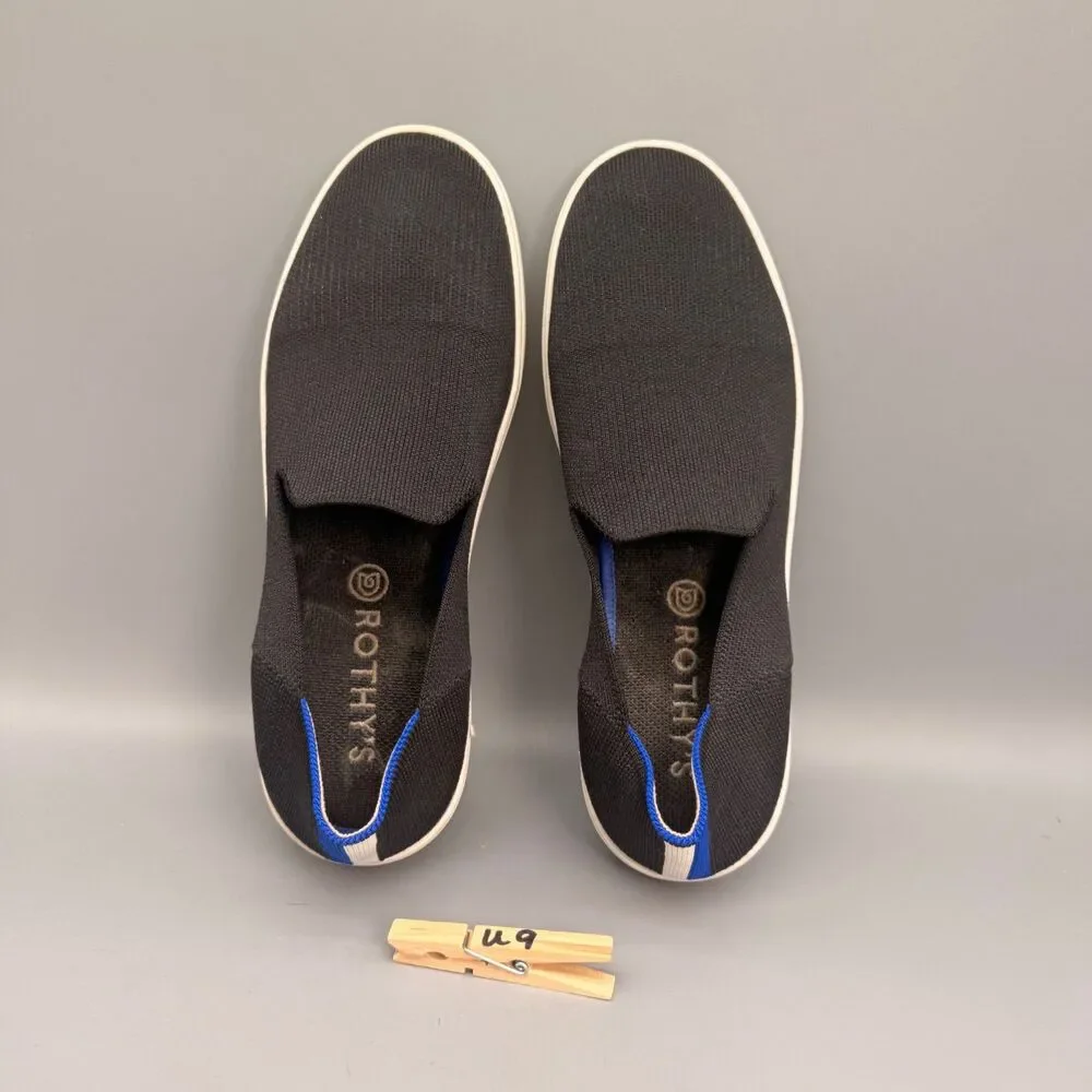 Rothy's The Original Slip on Sneakers Women's 10 Black Low Top Comfort Shoes